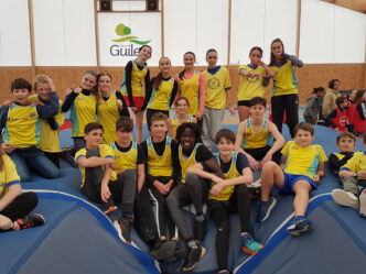 Compétition départementale d'athlétisme indoor à Guilers : les élèves du collège remarqués, seuls ou en équipe