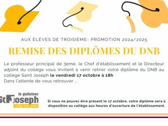 REMISE OFFICIEL DES DIPLOMES DU DNB